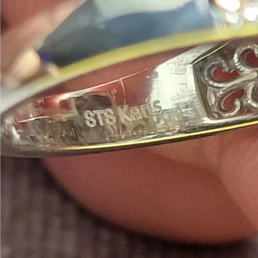 Norwegian Thulite Solitare Ring‎
